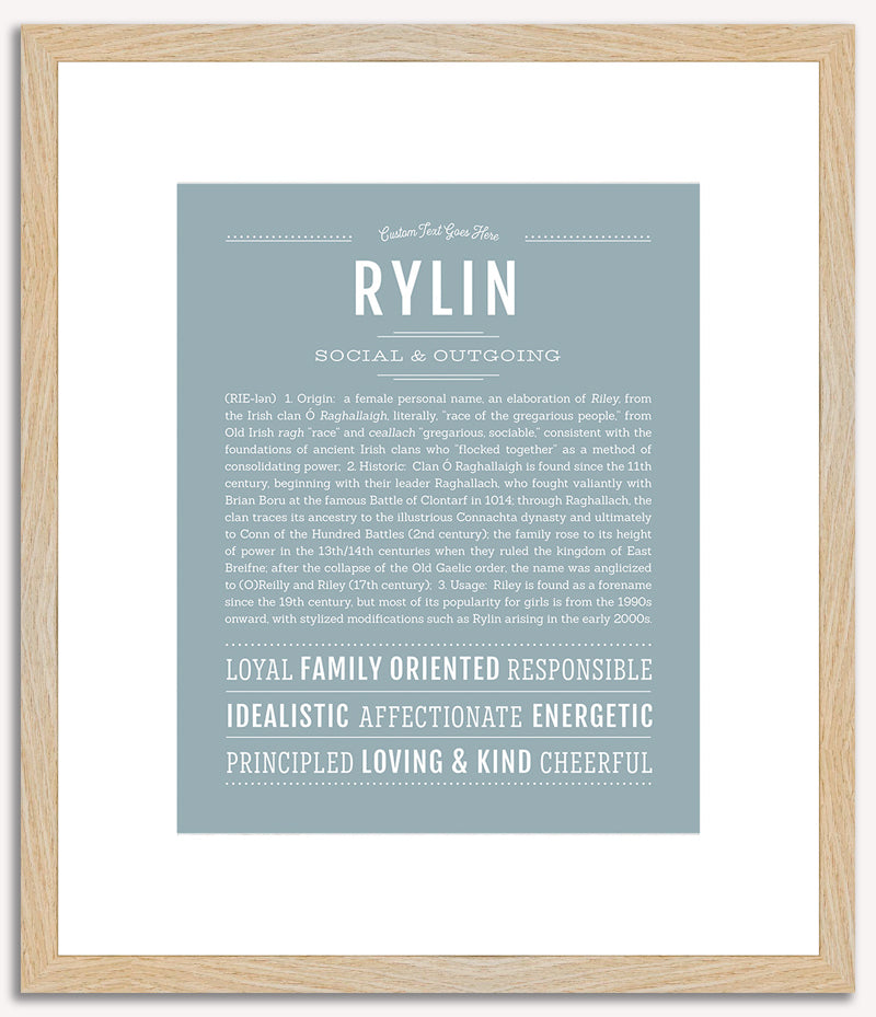 Rylin (female) | Name Art Print