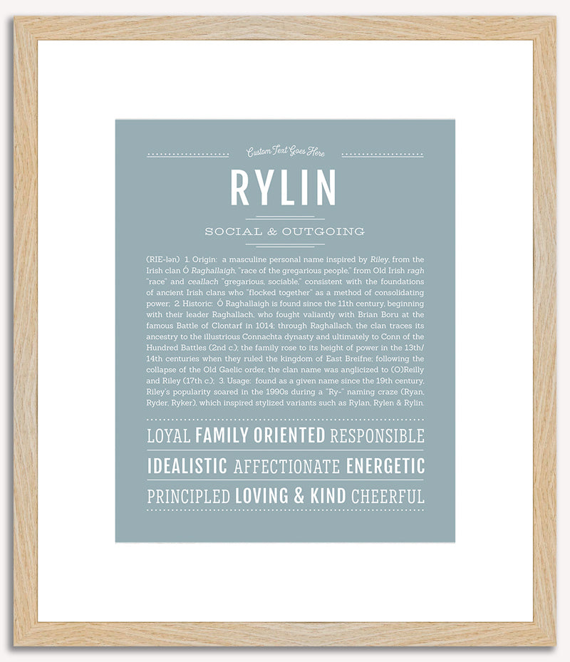 Rylin (male) | Name Art Print