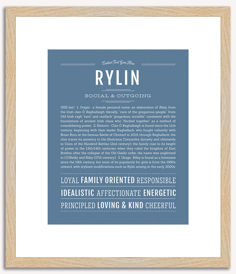 Rylin (female) | Name Art Print