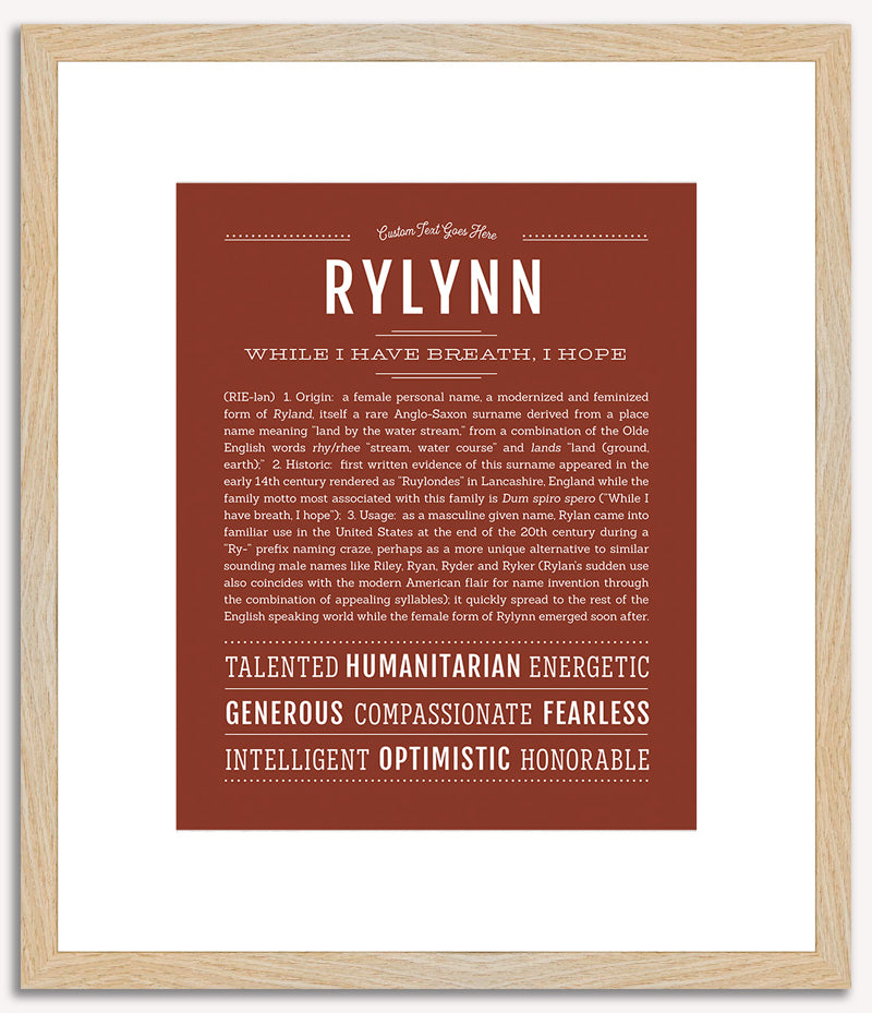 Rylynn | Name Art Print