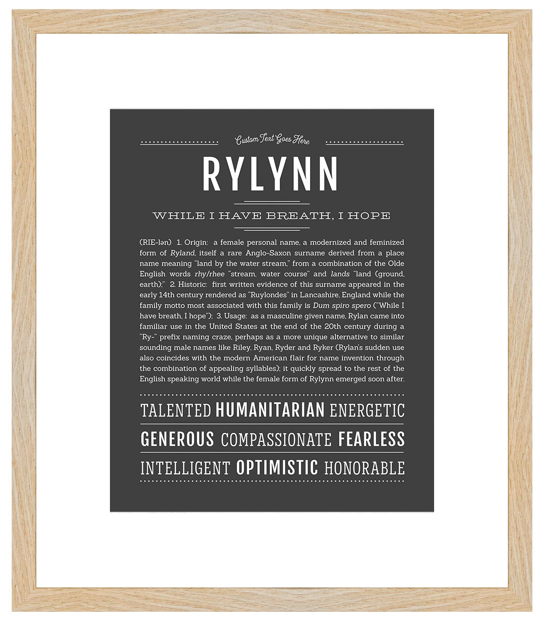 Rylynn | Name Art Print