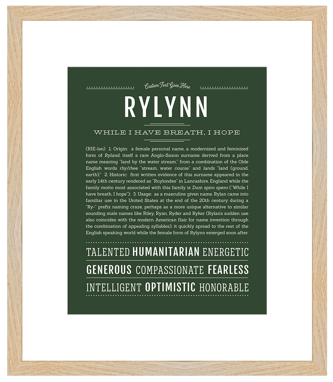 Rylynn | Name Art Print