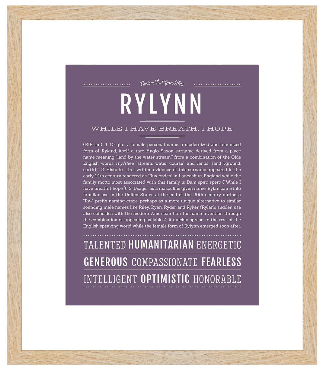 Rylynn | Name Art Print