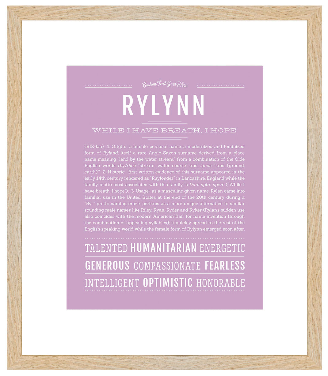 Rylynn | Name Art Print