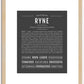 Ryne | Name Art Print