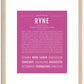 Ryne | Name Art Print