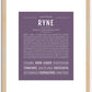 Ryne | Name Art Print