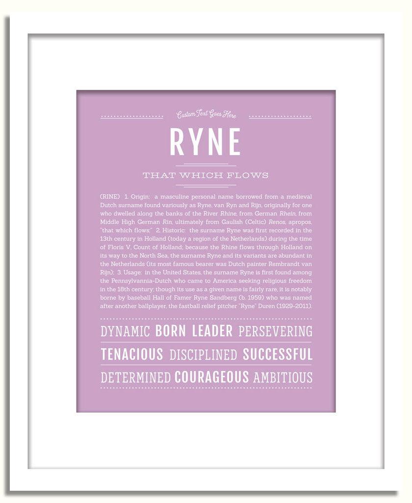 Frame Options | Lilac | White Frame, Matted