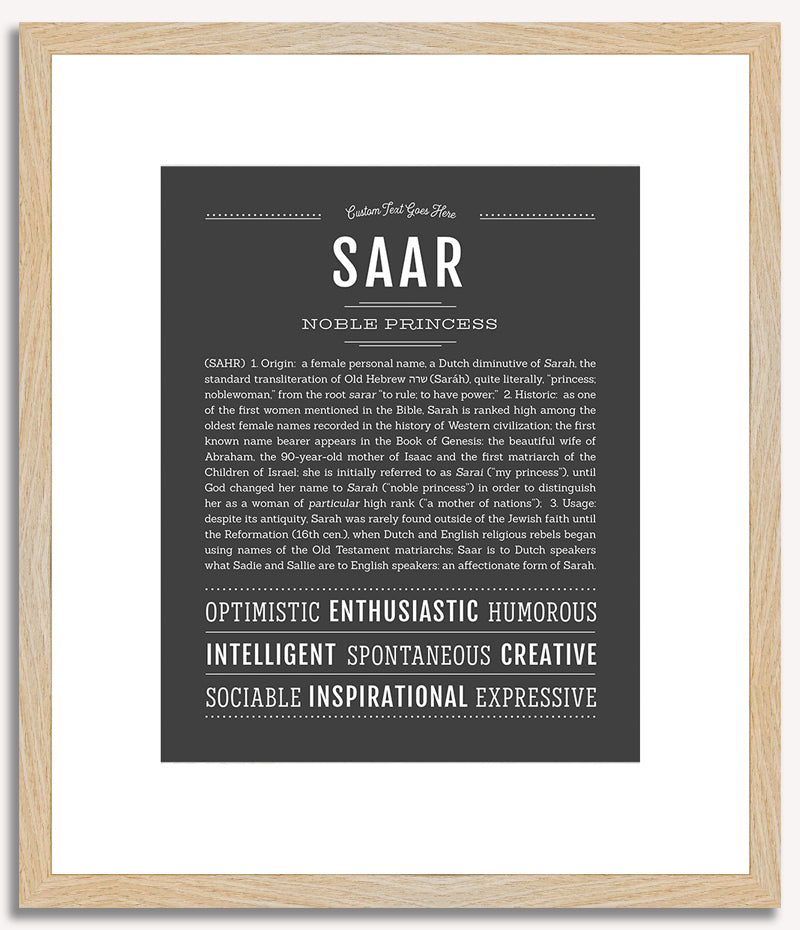 Saar | Name Art Print