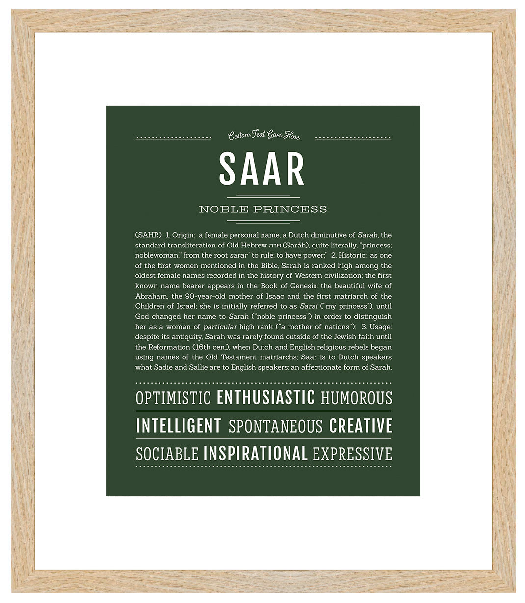 Saar | Name Art Print