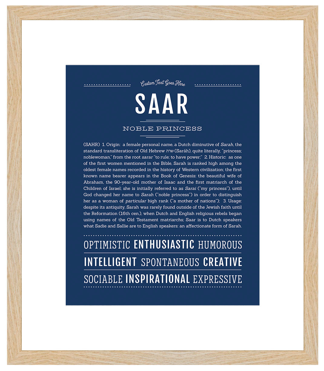 Saar | Name Art Print