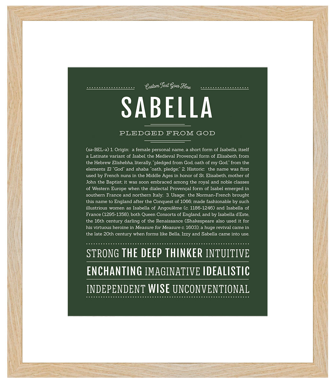 Sabella | Name Art Print