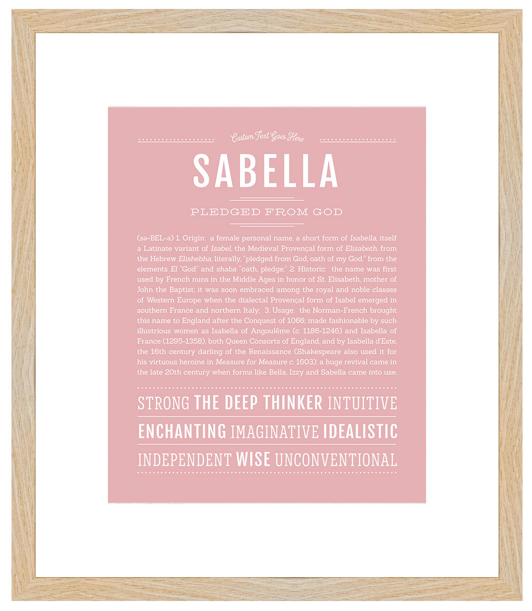 Sabella | Name Art Print