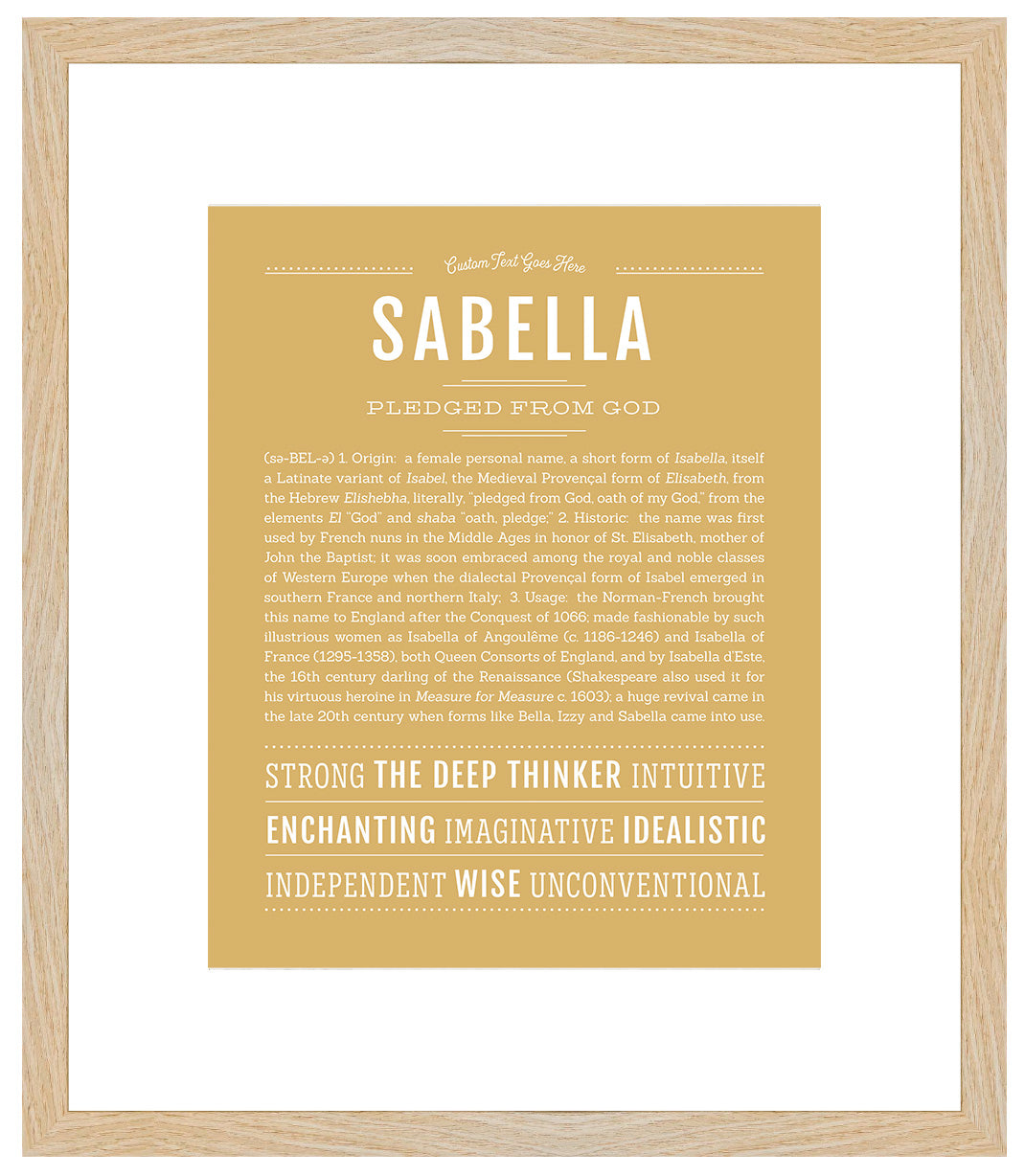 Sabella | Name Art Print