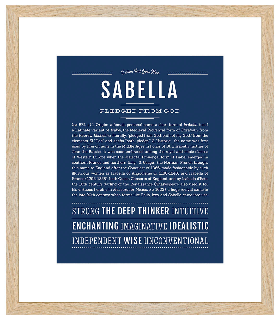 Sabella | Name Art Print