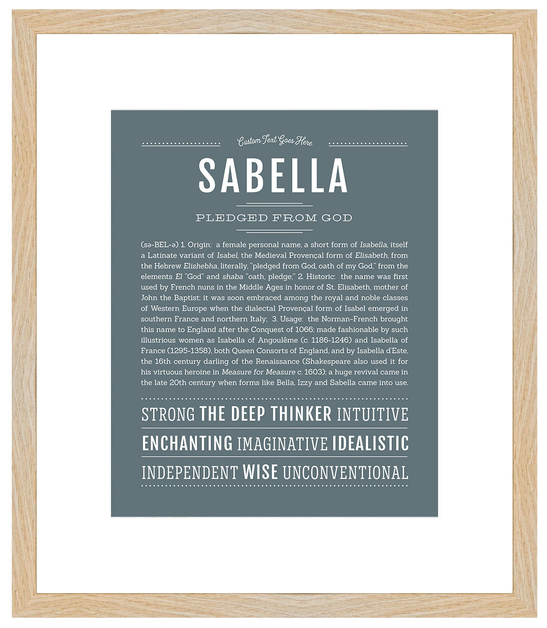 Sabella | Name Art Print