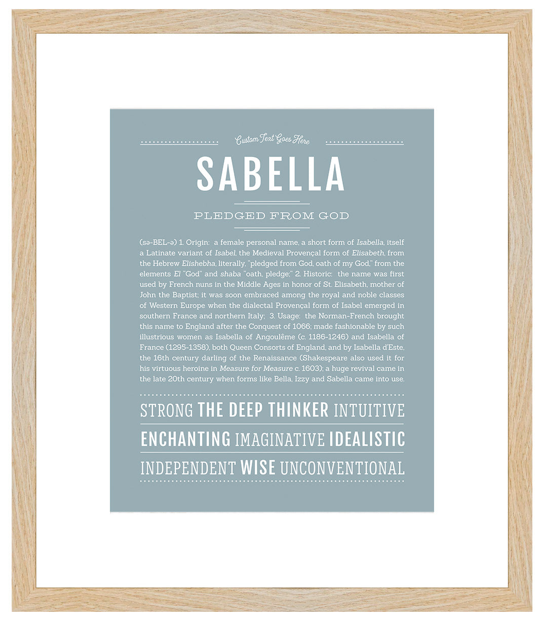 Sabella | Name Art Print