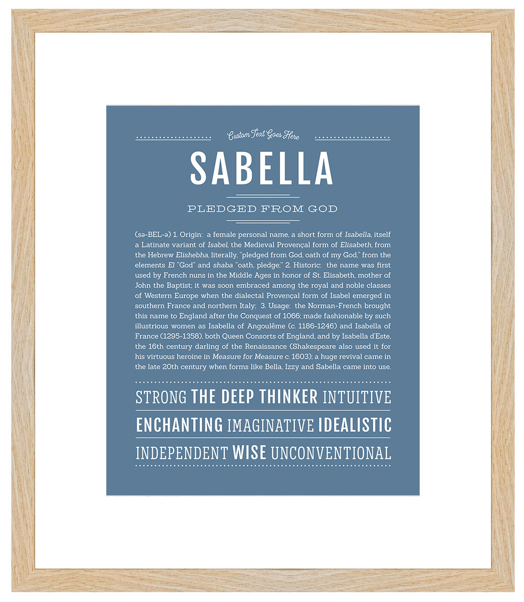 Sabella | Name Art Print