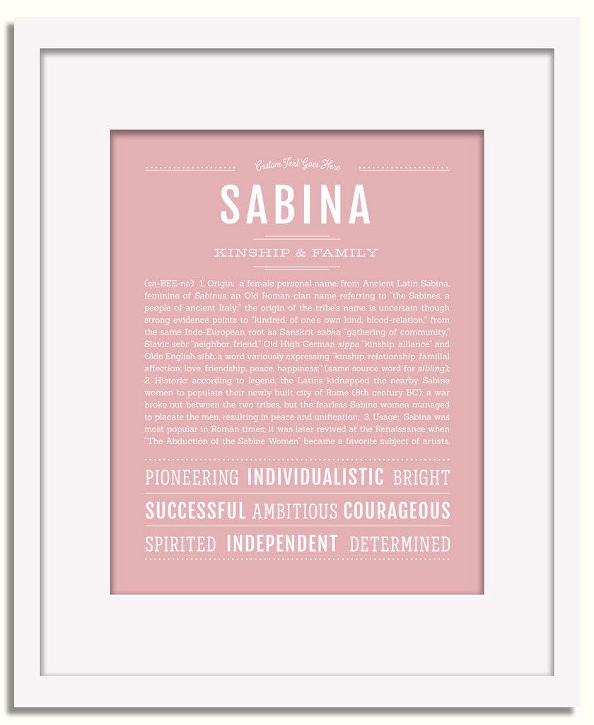 Frame Options | Dusty Rose | White Frame, Matted