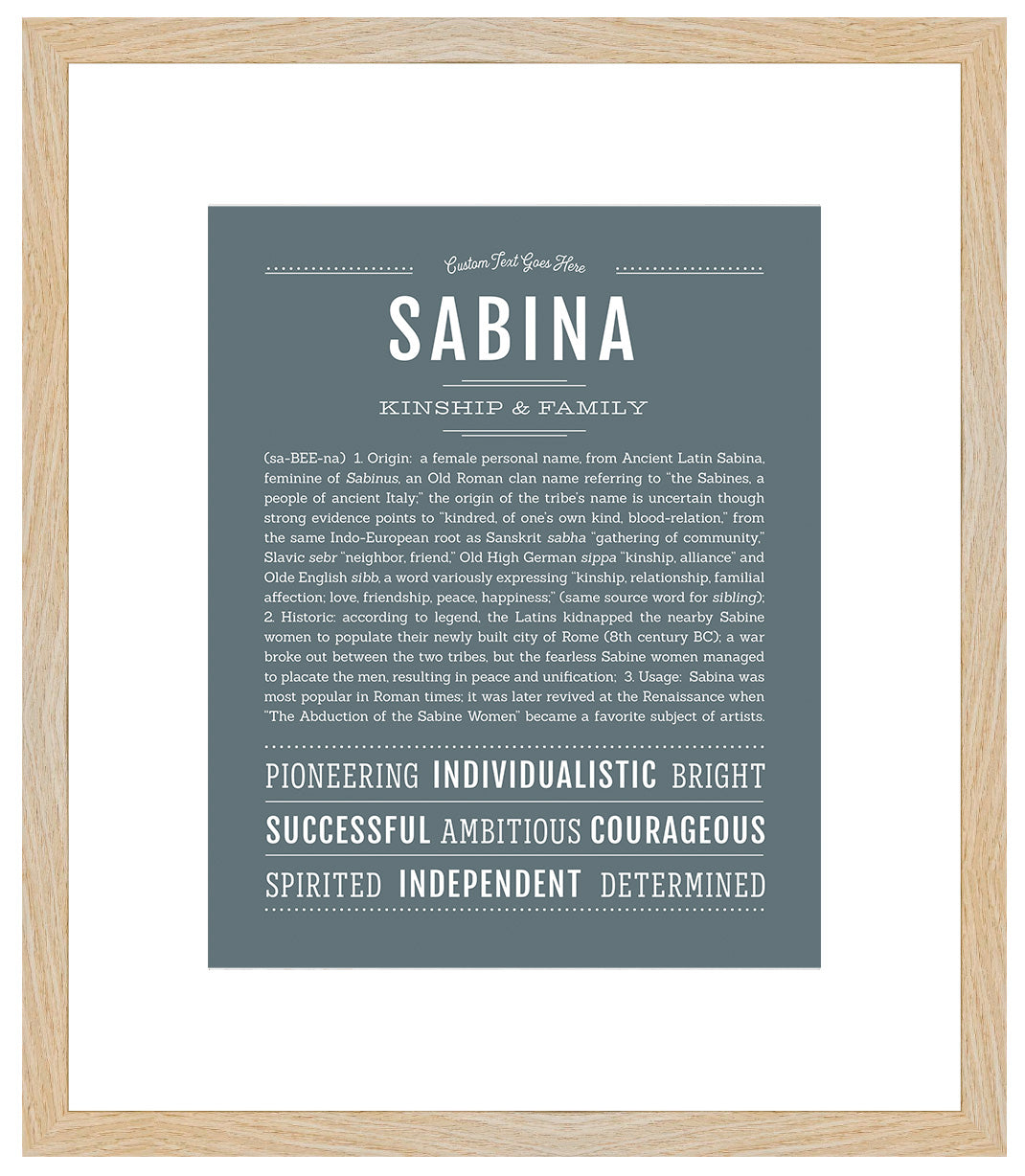 Sabina | Name Art Print