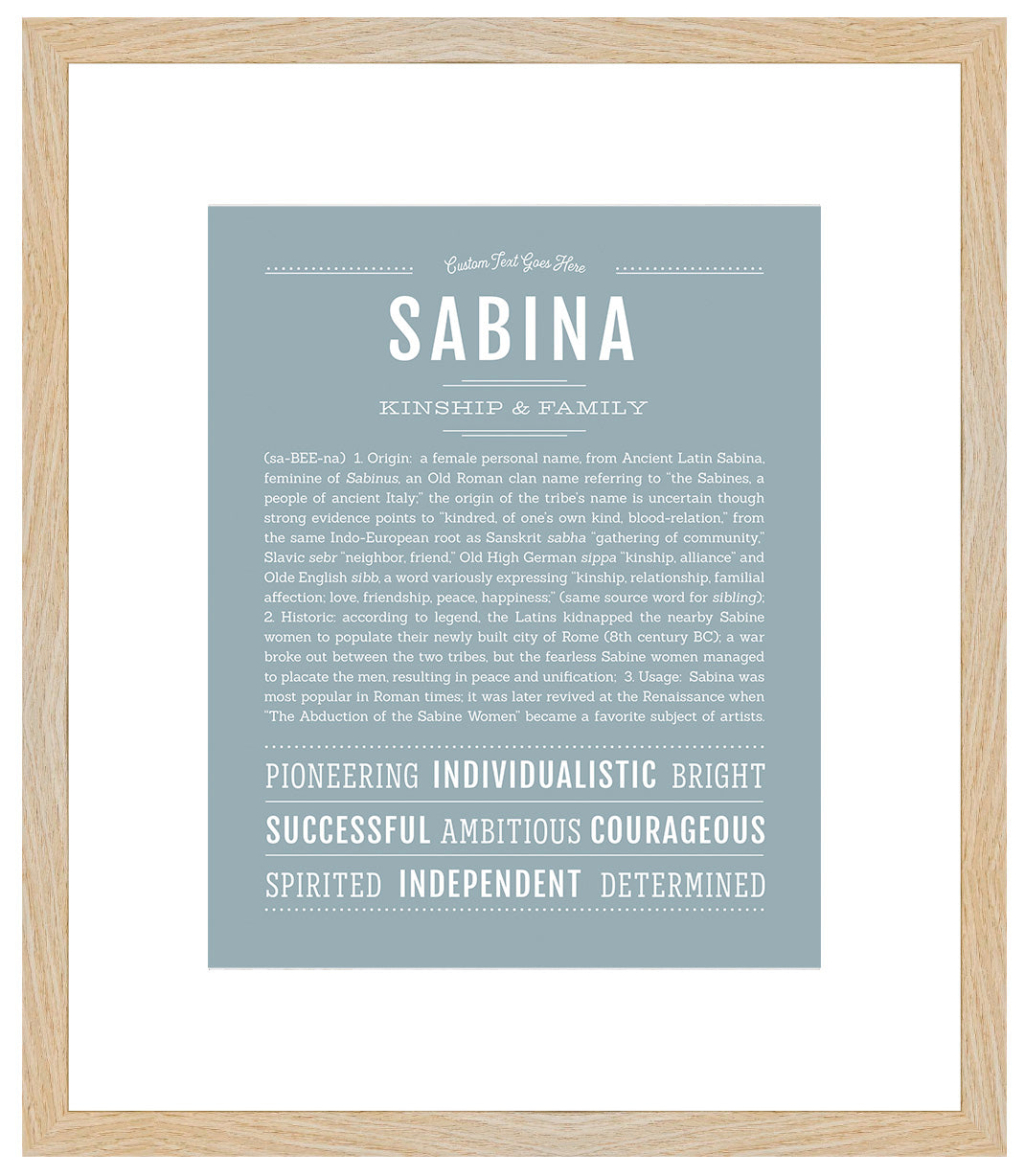 Sabina | Name Art Print