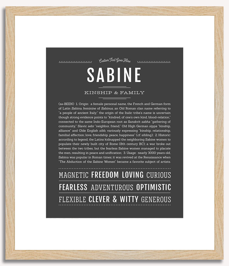 Sabine | Name Art Print