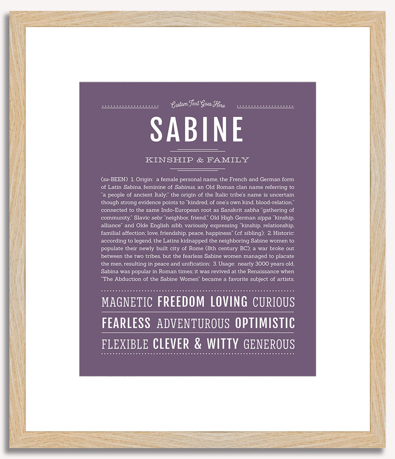 Sabine | Name Art Print