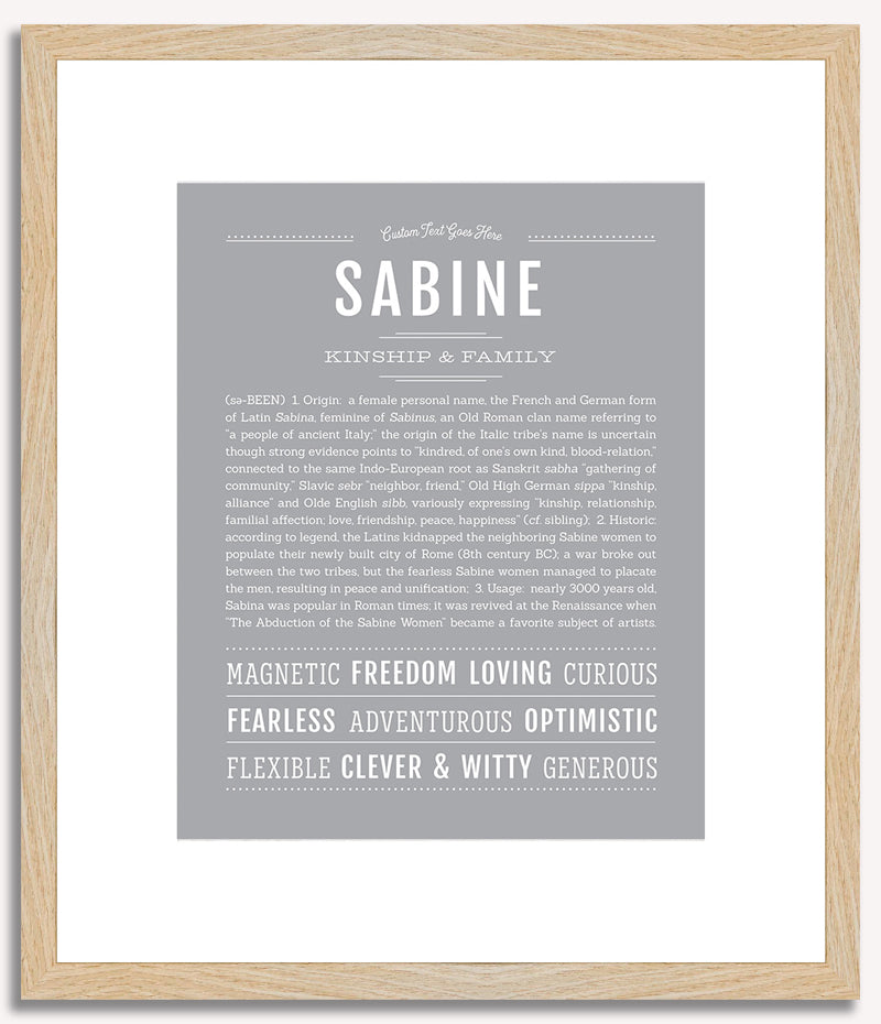 Sabine | Name Art Print