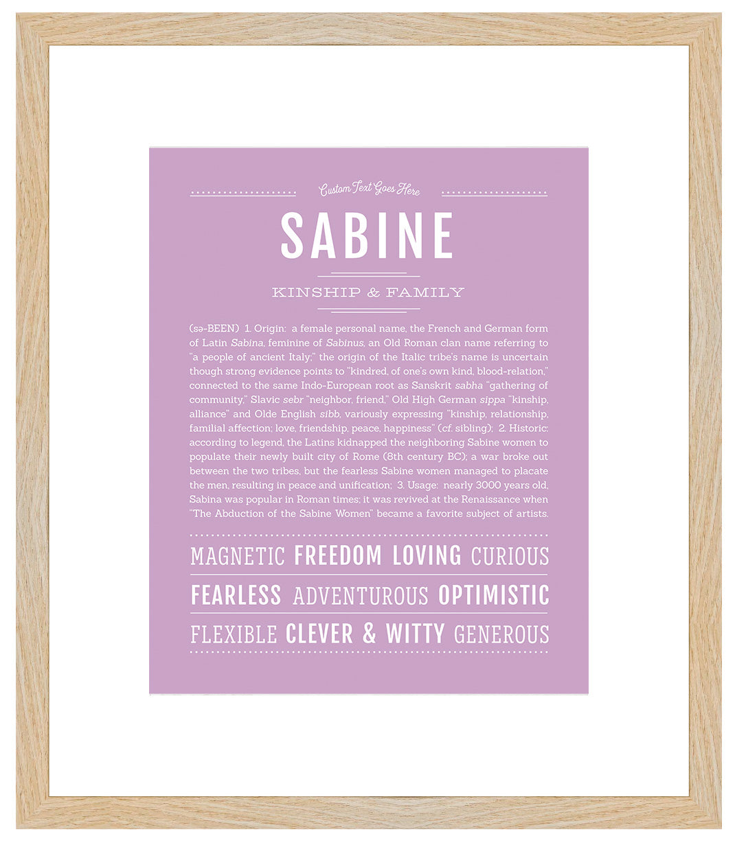 Sabine | Name Art Print