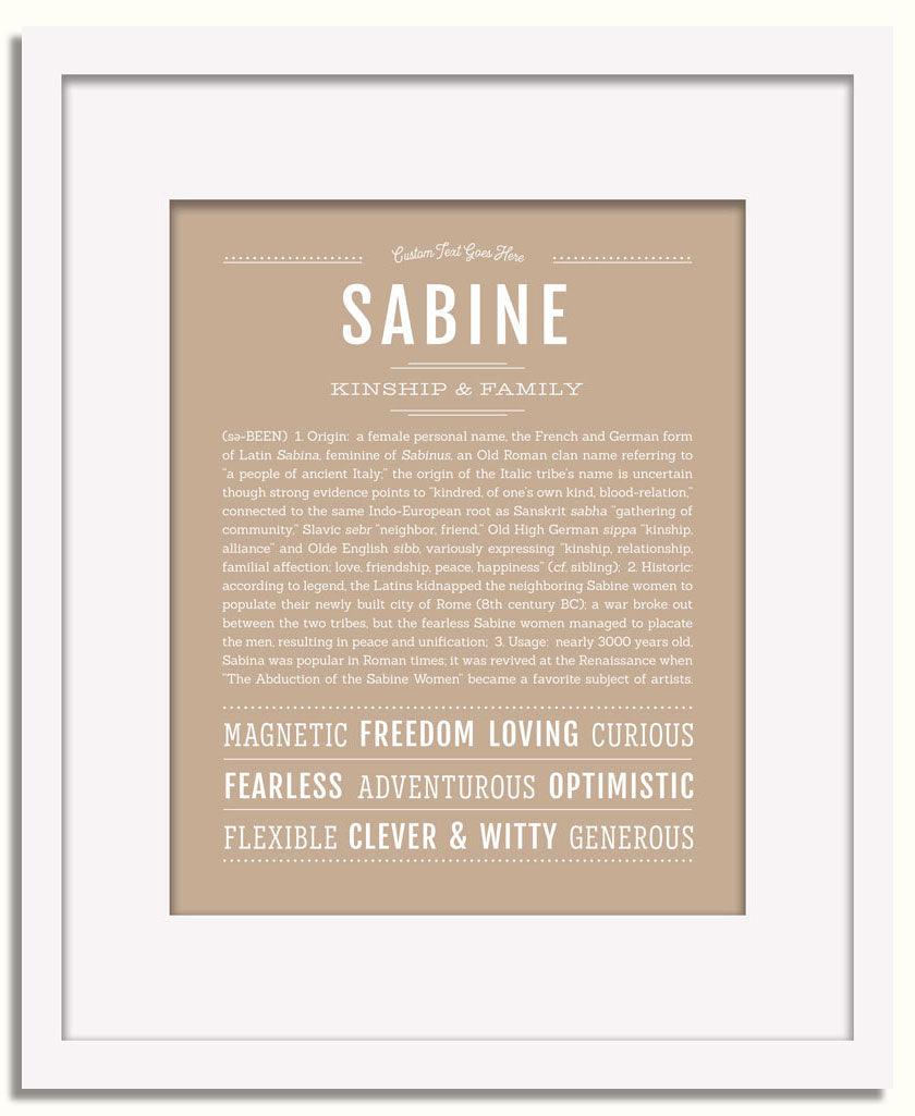 Frame Options | Tan | White Frame, Matted