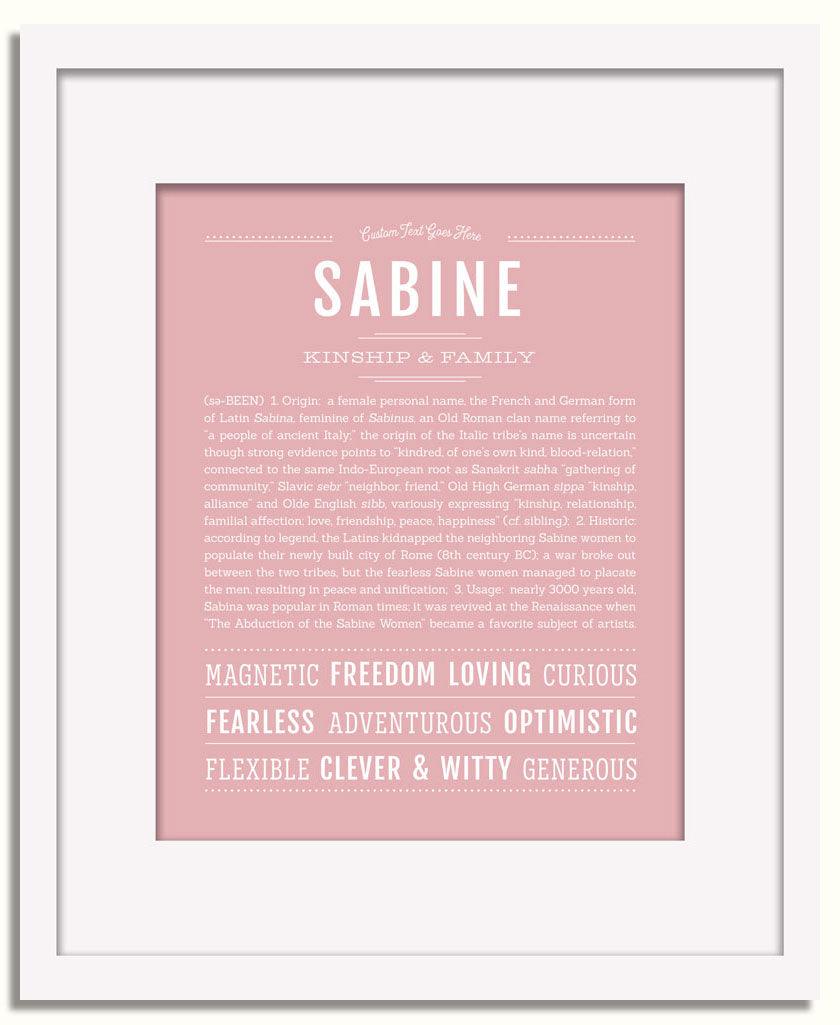 Frame Options | Dusty Rose | White Frame, Matted