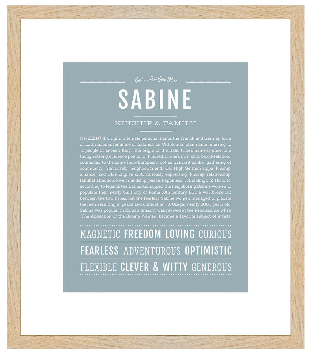 Sabine | Name Art Print