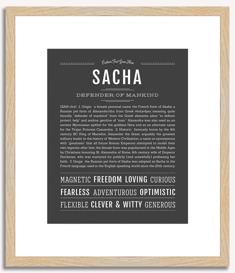 Sacha | Name Art Print