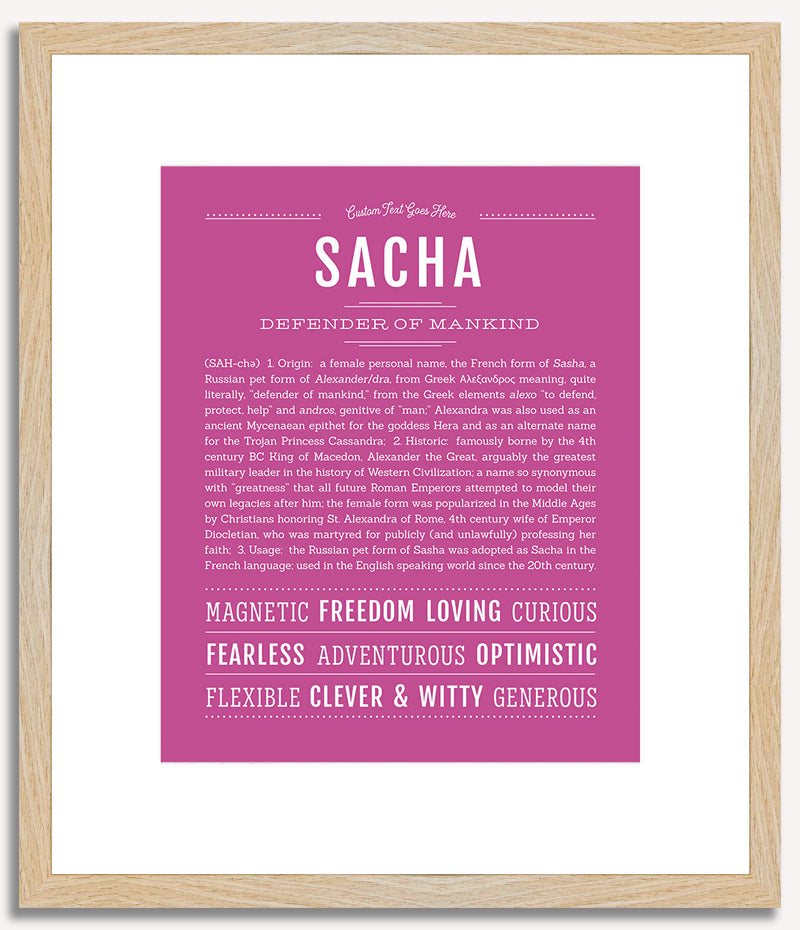 Sacha | Name Art Print