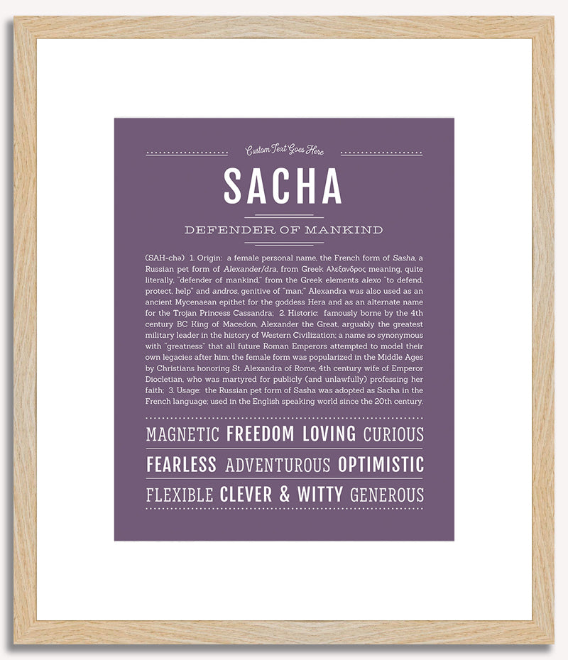 Sacha | Name Art Print