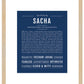 Sacha | Name Art Print