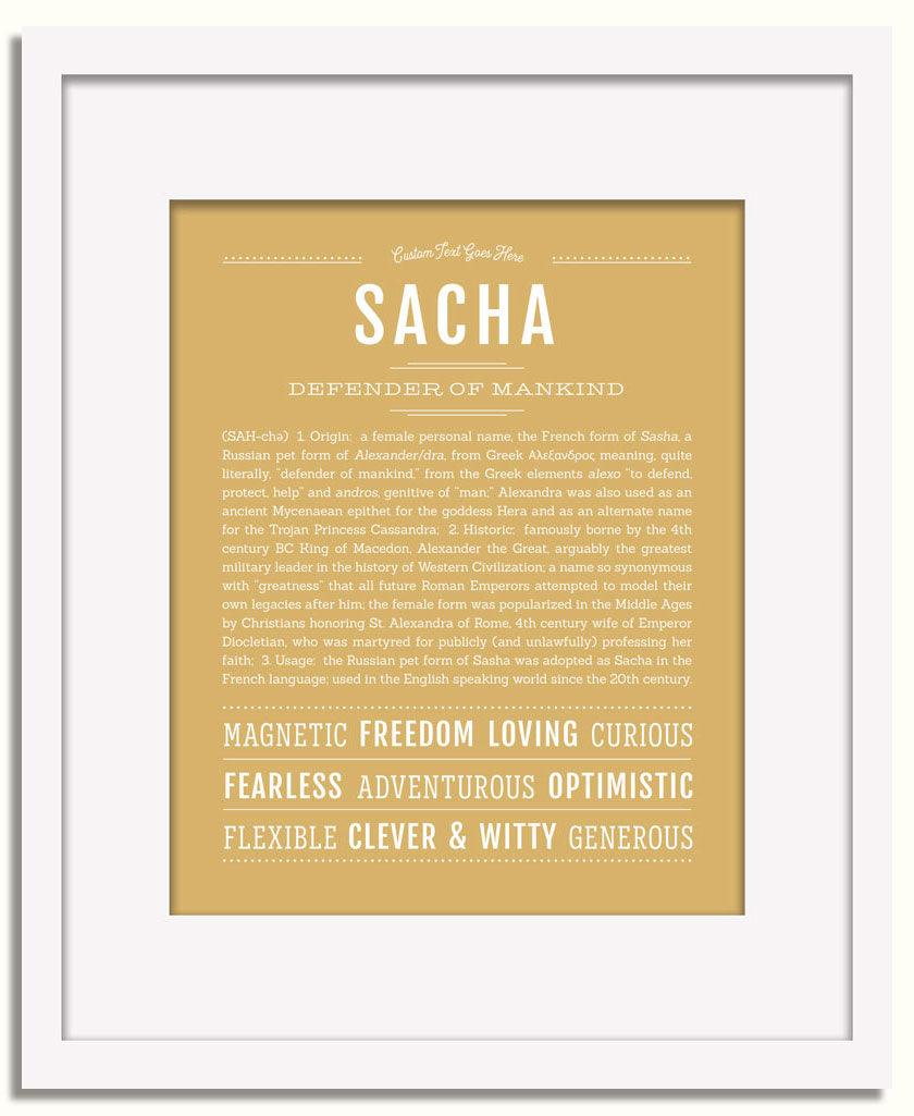 Frame Options | Matte Gold | White Frame, Matted