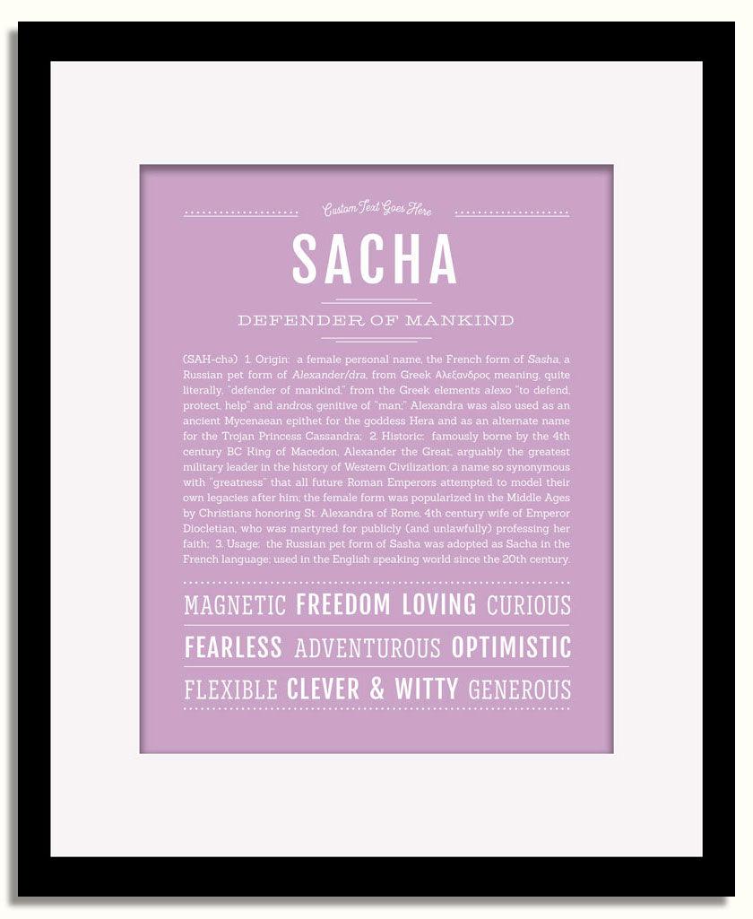 Frame Options | Lilac | Black Frame, Matted