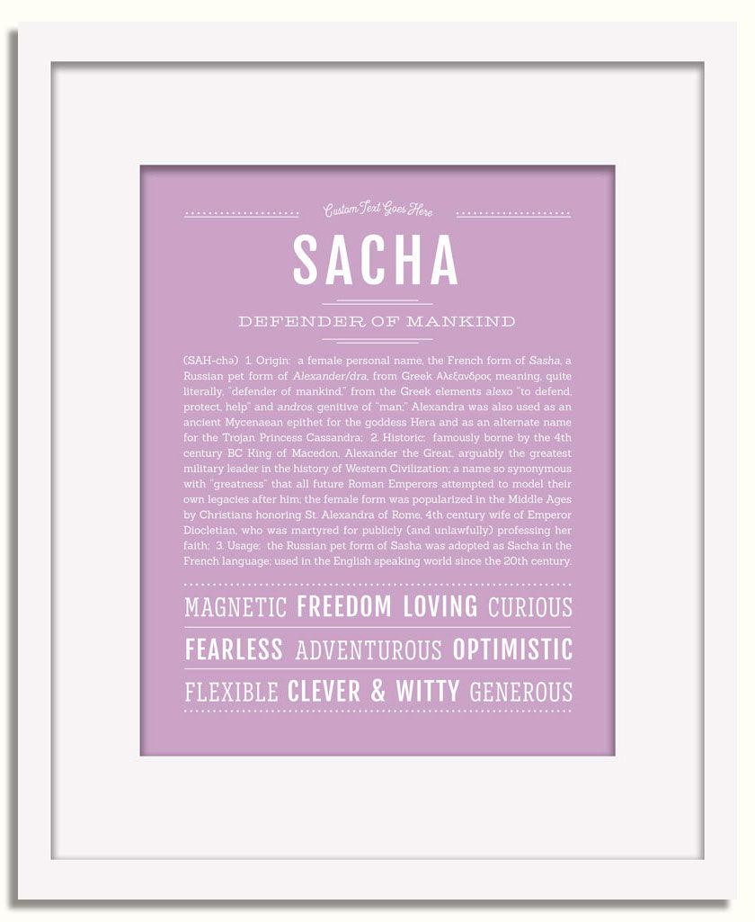 Frame Options | Lilac | White Frame, Matted