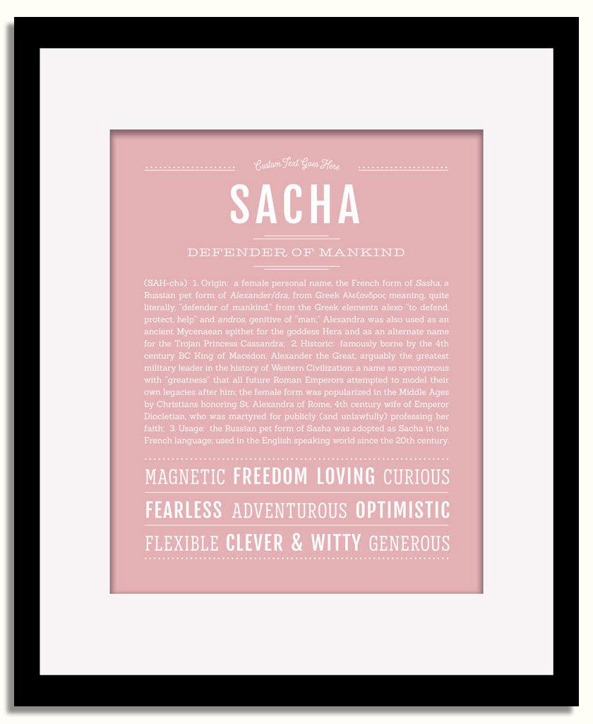 Frame Options | Dusty Rose | Black Frame, Matted