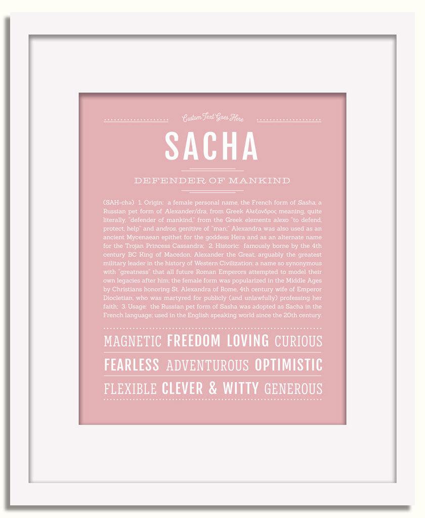 Frame Options | Dusty Rose | White Frame, Matted