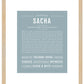 Sacha | Name Art Print