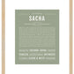 Sacha | Name Art Print