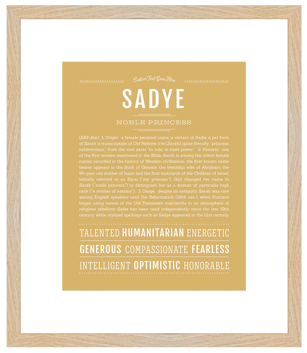 Sadye | Name Art Print