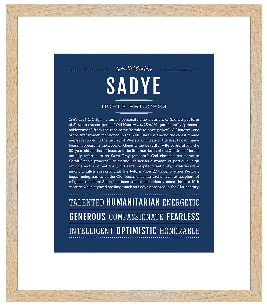 Sadye | Name Art Print