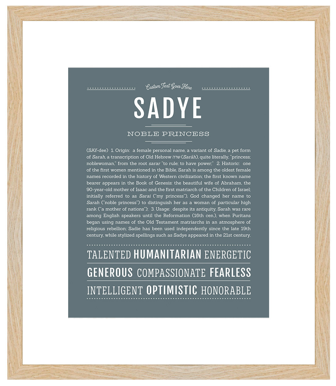 Sadye | Name Art Print