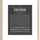 Saffron | Name Art Print