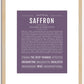 Saffron | Name Art Print