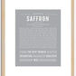 Saffron | Name Art Print