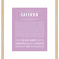 Saffron | Name Art Print